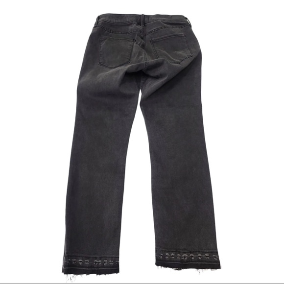 Abercrombie & Fitch Jeans Mid Rise Super Skinny Ankle Raw Hem Size 31/ 12 R NEW - Picture 2 of 10